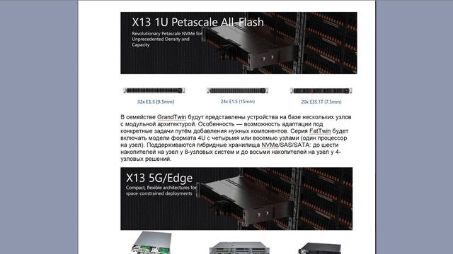 Supermicro анонсировала широкий ассортимент систем на базе Intel Xeon Sapphire Rapids смотреть онлайн