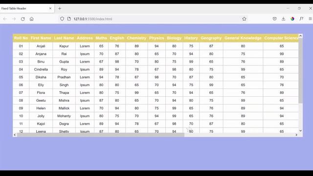 How to create sticky table header and Freeze first two Columns in HTML Table Using CSS3 (PART 2) смотреть онлайн