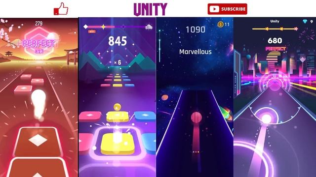 Unity || Tiles Hop VS Color Hop 3D VS Dancing Road VS Beat Roller || EDM Rush! смотреть онлайн