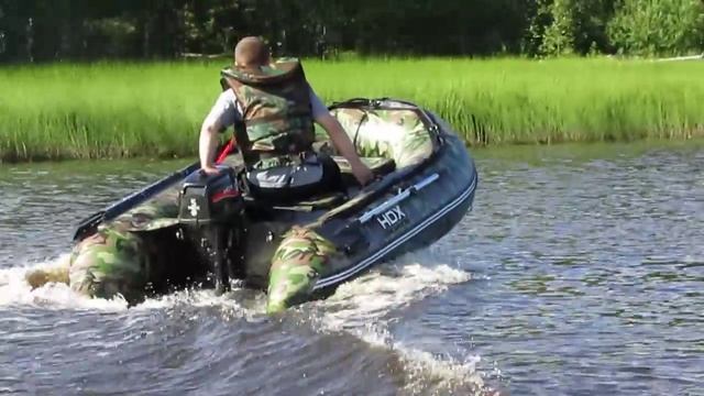 Лодка ПВХ  HDX-мотор HDX 5 лс