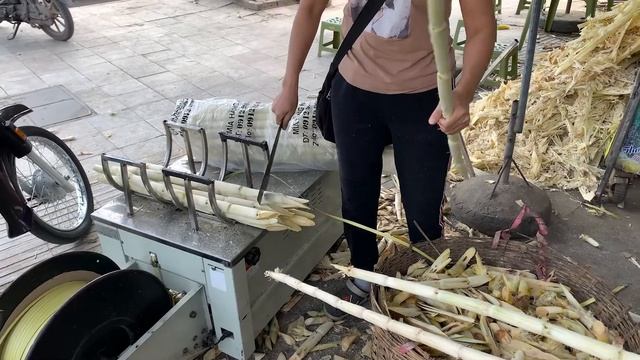 Gulp Down! How to Make a Delicious Cup of Sugarcane Juice | Vietnamese Street Food смотреть онлайн