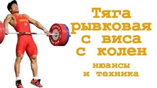 Тяга рывковая с колен с виса: нюансы и техника смотреть онлайн