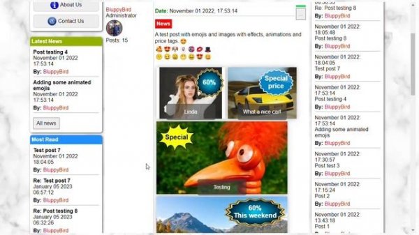 phZorro PHP forum - Demo 3