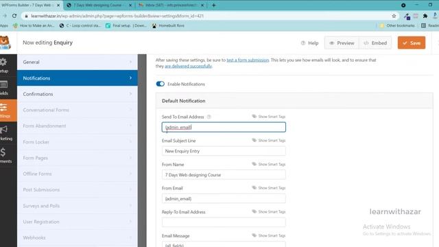 How to Create Contact form in WordPress Tamil | Learn with Azar смотреть онлайн