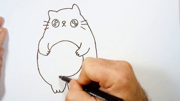 How to Draw a Cute Avo Cat,Drawing Animal ?