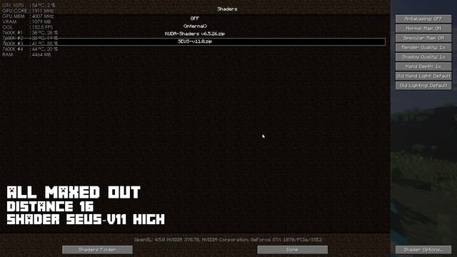 Minecraft on GTX 1070 & i5 7600k [FPS TEST] [EXTREME SHADERS] 1080p60 смотреть онлайн