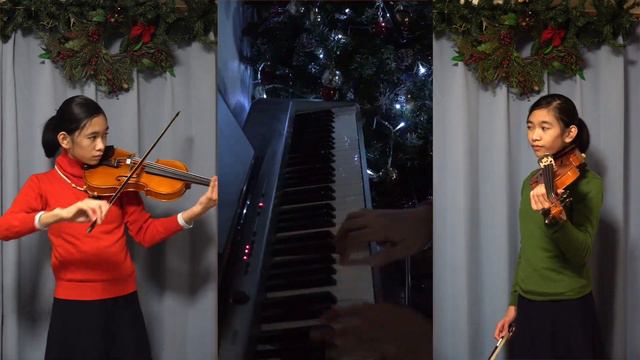 The First Noel (violin duet) - Katie Ringo's Violin Cover смотреть онлайн