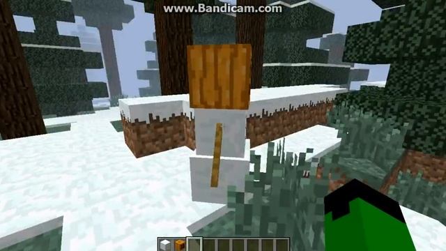 #4 как сделать снежного голема в Minecraft смотреть онлайн