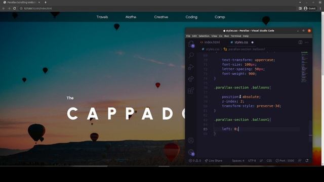 Parallax Scrolling Website using HTML CSS and JavaScript | How to make Parallax Website смотреть онлайн