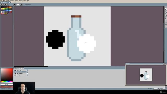 Pixel Art Master Course - Beginner To Professional/Freelance : Drawing A Potion Bottle