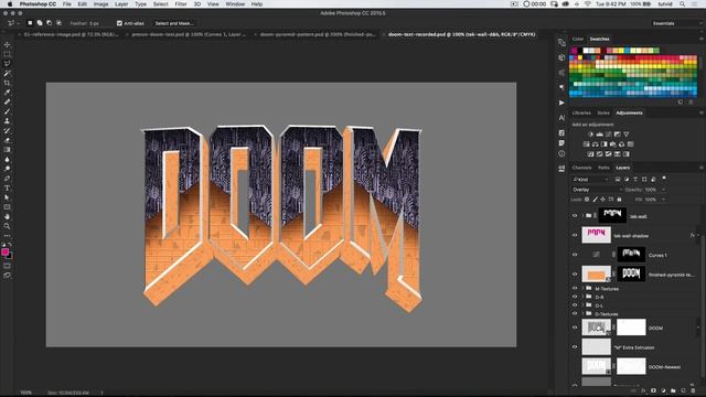(HUGE TUTORIAL) Create the DOOM® Logo in Photoshop CC смотреть онлайн