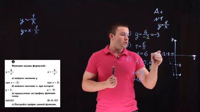 8 класс. Обратная пропорциональность и ее график. Контрольная работа А1-А2. Ершова А.П. смотреть онлайн
