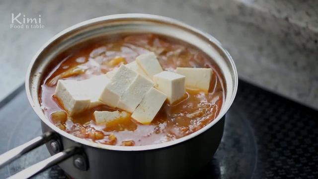 집밥 : 참치 김치찌개 Korean Food, Kimchi Stew(Jjigae) Recipe With Tuna : 키미(Kimi)