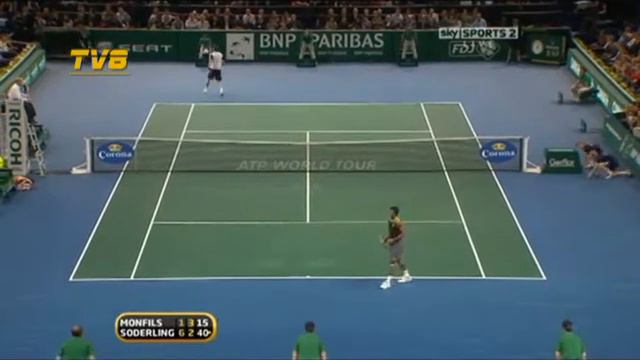Gael Monfils vs Robin Soderling - Paris 2010 (Final) - 2/3 смотреть онлайн