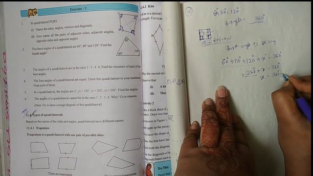 7th class maths in telugu// chapter-12 Quadrilaterals // Exercise-1// SSC syllubus// смотреть онлайн