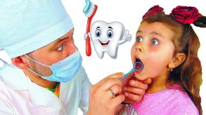 Милана и папа собрались лечить зубы