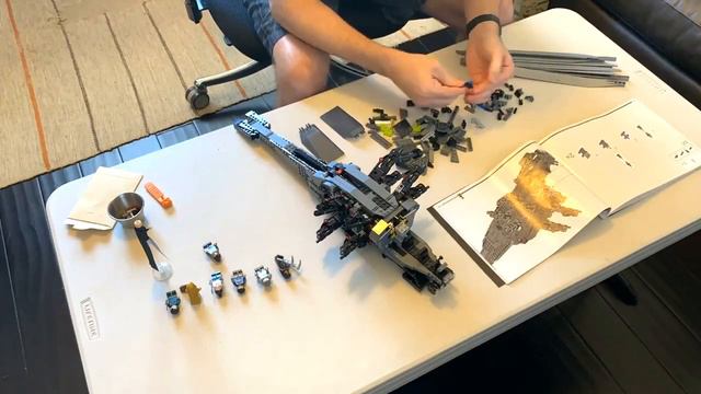 LEGO 10327 Dune Atreides Royal Ornithopter Build (3of3) смотреть онлайн
