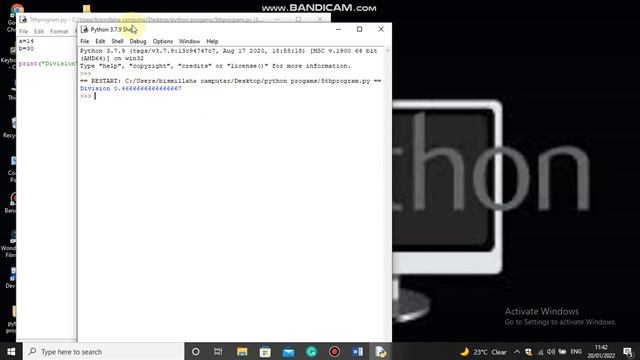 Lec 6 : How to Divide two Values in Python Programming? смотреть онлайн
