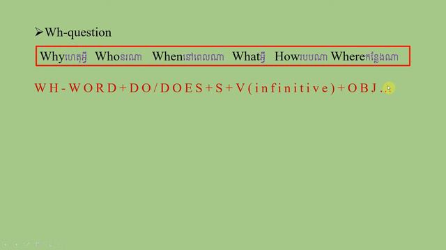 Present Simple Yes No&Wh_Question បច្ចុប្បន្នកាលធម្មតាល្បះសំណួរ Yes No និង Wh смотреть онлайн