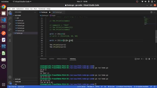 Array & Slice | #5 | Golang Tutorial in Hindi смотреть онлайн