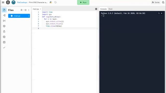 How to make it look like typing in Python? смотреть онлайн