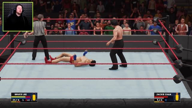 BRUCE LEE vs JACKIE CHAN | WWE 2K18 Gameplay смотреть онлайн