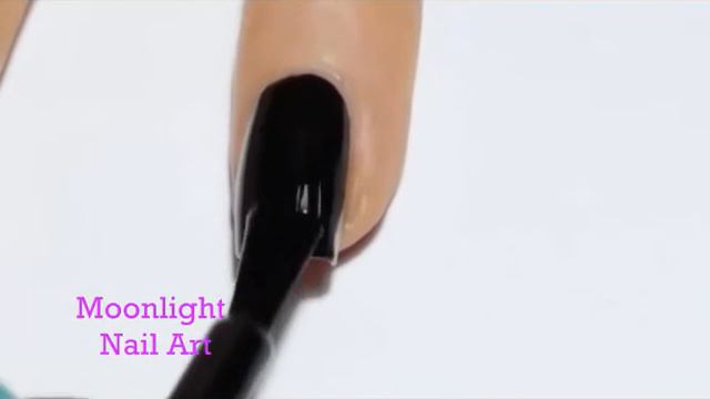 French Manicure Guides Nail Art Tutorial in Black, Fuchsia and Green смотреть онлайн