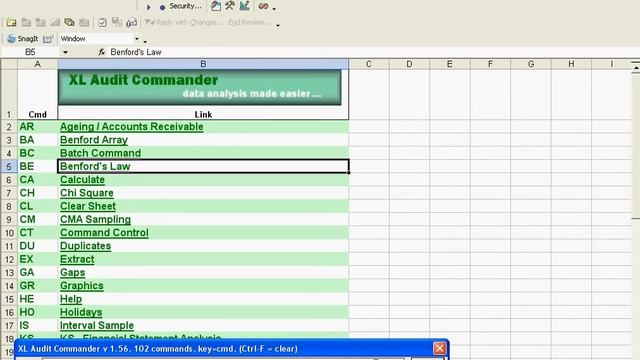 XL Audit Commander - Using the Toolbar смотреть онлайн