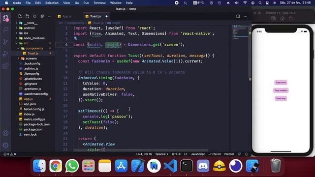 Toast - React-Native 100% na mão - parte 3 смотреть онлайн