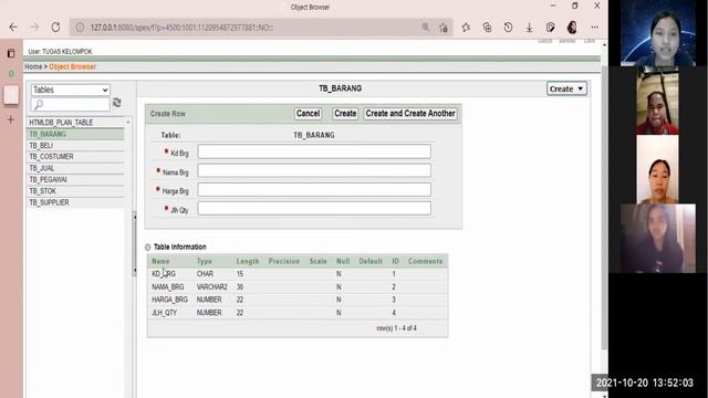 Cara membuat tabel pada Oracle Database Express Edition 10 gr #tugasmatakuliah_bahasaquery смотреть онлайн