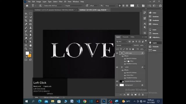 Make Silver Effect In Photoshop || Simple Text Effect || Photoshop Tutorials || RRCreative