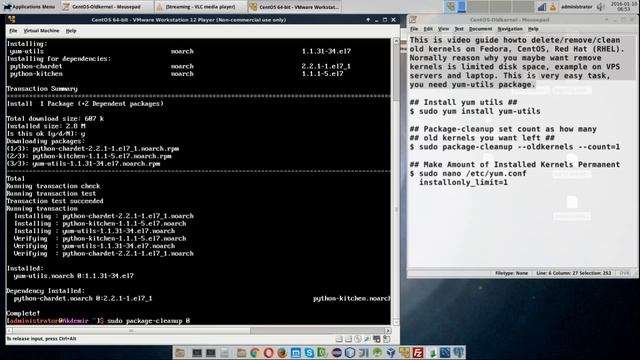 YUM Delete / Remove Old Kernels on Fedora, CentOS, Red Hat (RHEL) смотреть онлайн