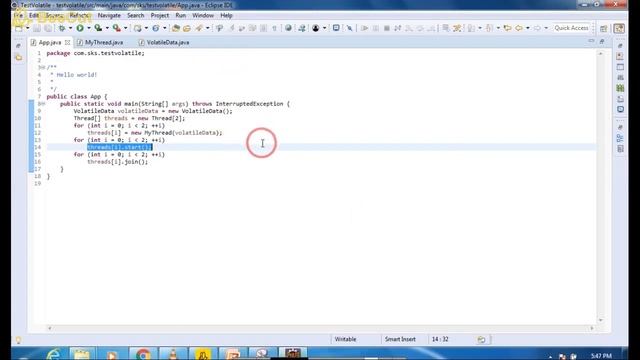 Volatile keyword in JAVA (LAB) смотреть онлайн