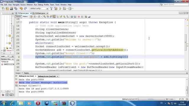 TCP Server Client Socket GROUP NO.9 смотреть онлайн