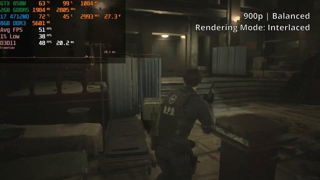 Resident Evil 2 Remake DEMO | 1080p, 900p, 720p | i7 4712MQ & GTX 850M смотреть онлайн