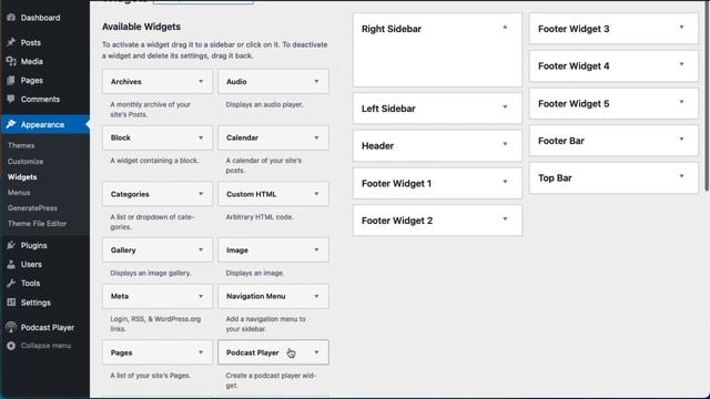 9. Display podcast player using WordPress widget смотреть онлайн