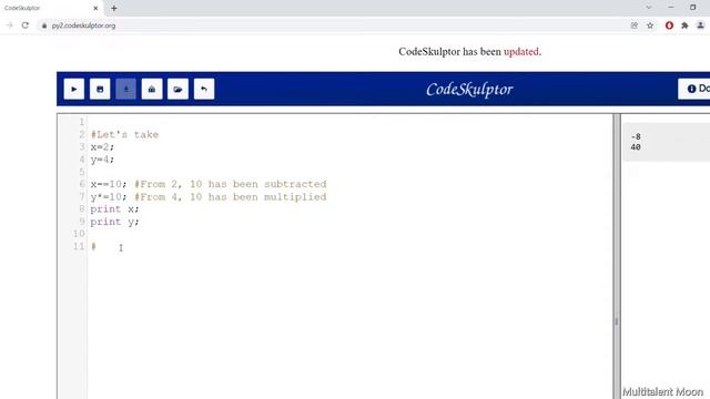 Assignment & Logical Operators - Python | For Beginners | Using CodeSkulptor | 5 minutes video смотреть онлайн