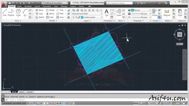 AutoCAD 2013 Advanced Training Bangla 03 hatch boundary in Autocad смотреть онлайн