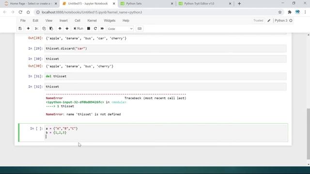 WHAT IS A SET AND WHAT IS A DICTIONARY IN PYTHON? PYTHON TUTORIAL FOR BEGINNERS. смотреть онлайн