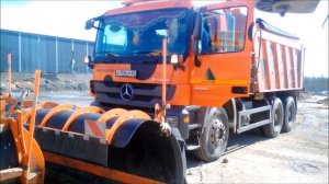 КДМ BUCHER передний плуг (отвал) демонтаж