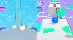 Ball Run 2048, Ball Run 2048 Infinity All Levels Android iOS Gameplay