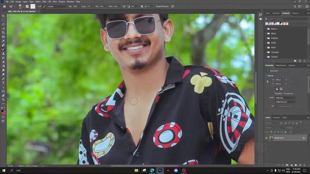 Green moody Color Effect | Adobe Photoshop 2022 : Camera Raw Filter Editing смотреть онлайн