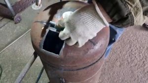 Самодельная Печка для нагрева бассейна из пропан баллона!