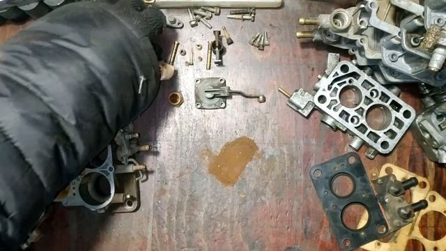 Карбюратор ВЕБЕР 2106 с проставкой ГБО. Переборка