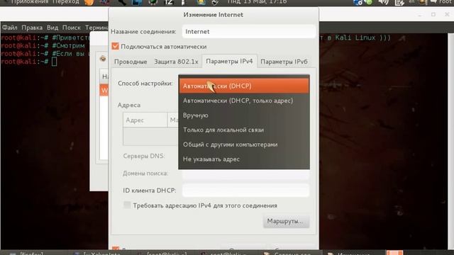 Настройка интернета в Kali Linux смотреть онлайн