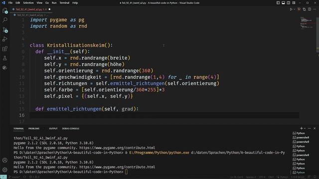 Python Tutorial deutsch, 41. Bundeswettbewerb Informatik, Aufgabe 2 "Verzinkt" смотреть онлайн