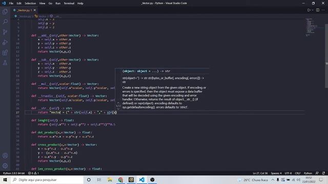 Python - Building a math-vector Class (OOP) смотреть онлайн
