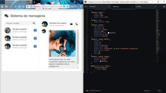 Sistema de chat | html css | Diseño web - Apock gráfico смотреть онлайн