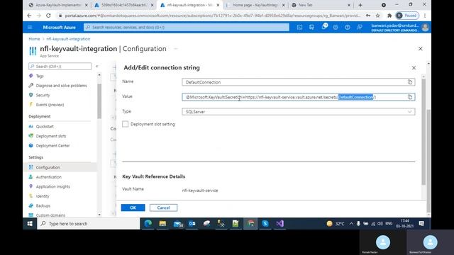 How to integrate azure KeyVault service with .net core web application смотреть онлайн