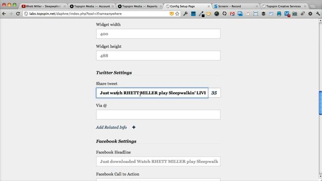 Topspin Media iFrame Anywhere Tool смотреть онлайн